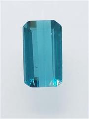 0.76CTW Loose Rectangular Step Cut Blue Tourmaline Gemstone